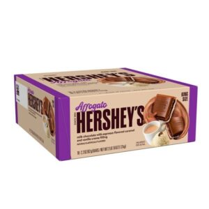 Hershey's King Size Affogato Milk Chocolate Espresso Vanilla Bar 2.2oz 18ct